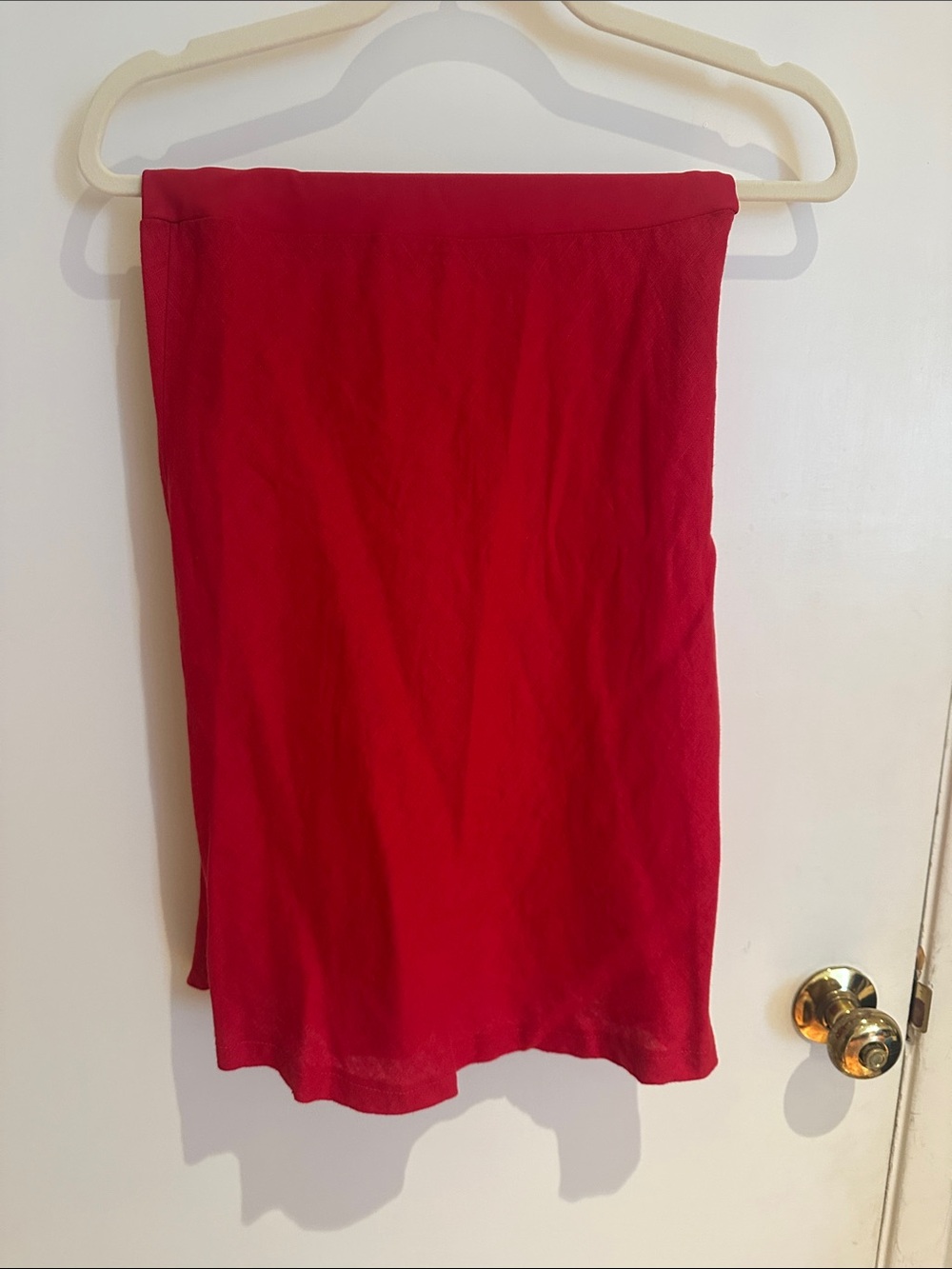 Red Women’s Skirt - Classic Pencil Style